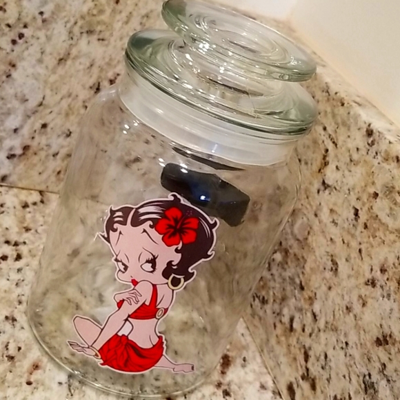 Betty Boop Other - Betty Boop Glass Jar
